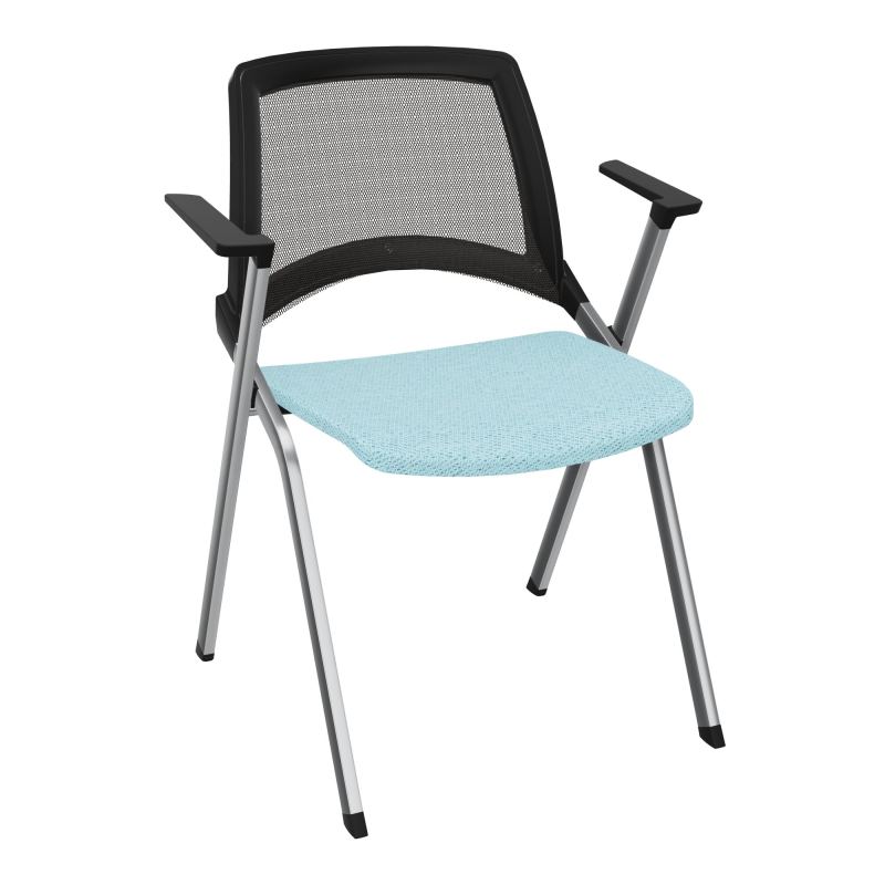 EMI CHAISE 4P FX DOS RESIL /ASS PIVOT TISSU AVEC ACCOUDOIRS SANS ACCROCHE UH BF SQ
