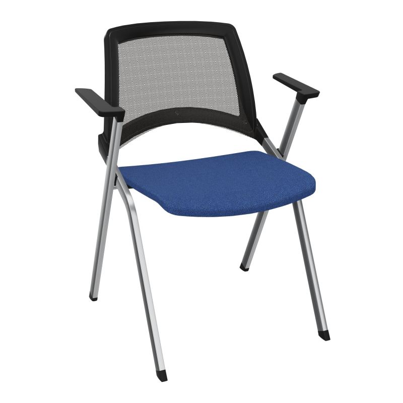 EMI CHAISE 4P FX DOS RESIL /ASS PIVOT TISSU AVEC ACCOUDOIRS SANS ACCROCHE UH BH SQ
