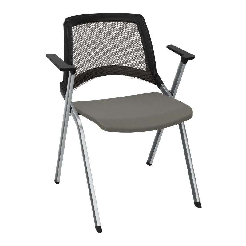 EMI CHAISE 4P FX DOS RESIL /ASS PIVOT TISSU AVEC ACCOUDOIRS SANS ACCROCHE UH CH SQ