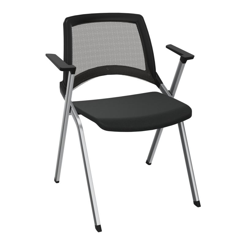 EMI CHAISE 4P FX DOS RESIL /ASS PIVOT TISSU AVEC ACCOUDOIRS SANS ACCROCHE KE SQ UH