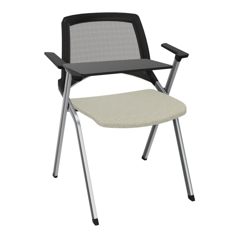 EMI CHAISE 4P FX DOS RESIL /ASS PIVOT TISSU AVEC ACCOUDOIRS+TABLETTE A DROITE A2 SQ UH