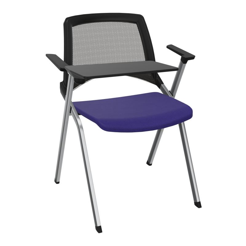 EMI CHAISE 4P FX DOS RESIL /ASS PIVOT TISSU AVEC ACCOUDOIRS+TABLETTE A DROITE A3 SQ UH