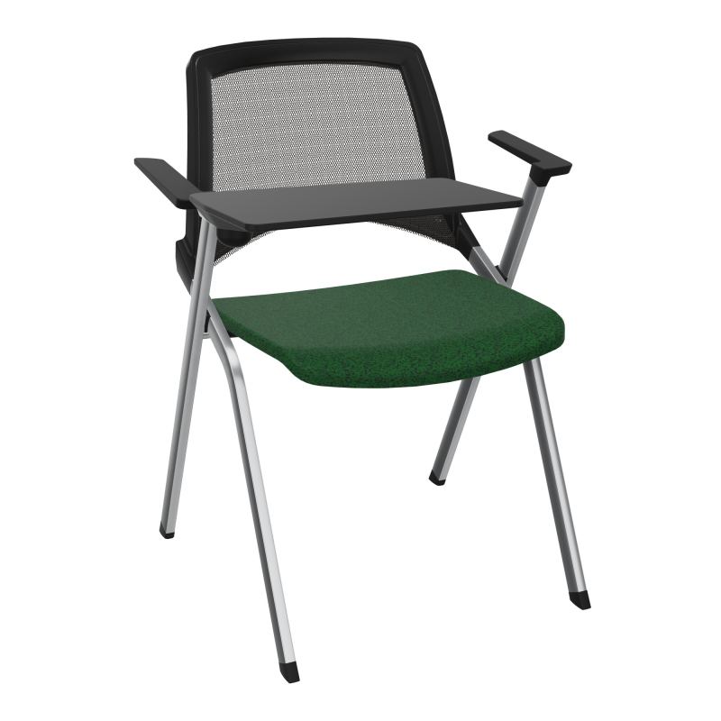 EMI CHAISE 4P FX DOS RESIL /ASS PIVOT TISSU AVEC ACCOUDOIRS+TABLETTE A DROITE B2 SQ UH