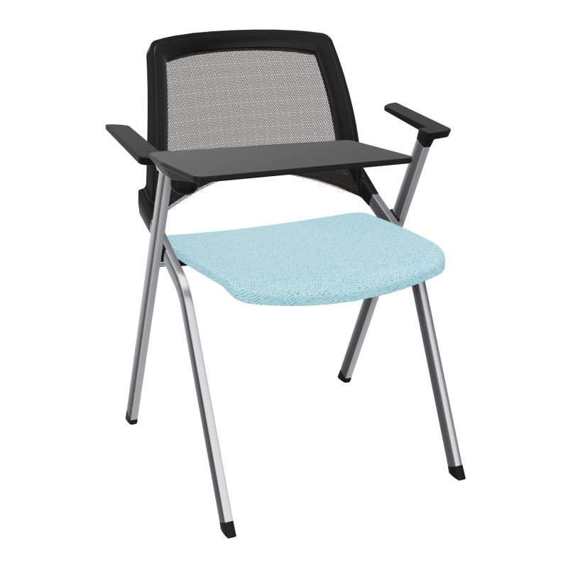 EMI CHAISE 4P FX DOS RESIL /ASS PIVOT TISSU AVEC ACCOUDOIRS+TABLETTE A DROITE UH BF SQ