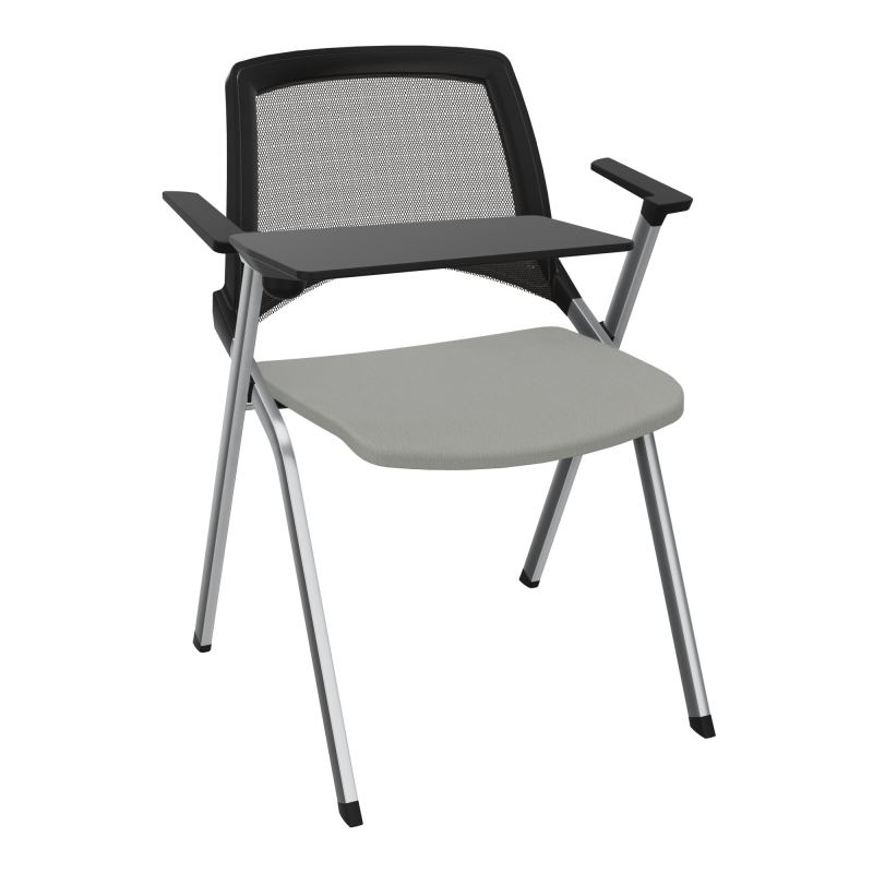 EMI CHAISE 4P FX DOS RESIL /ASS PIVOT TISSU AVEC ACCOUDOIRS+TABLETTE A DROITE UH CA SQ