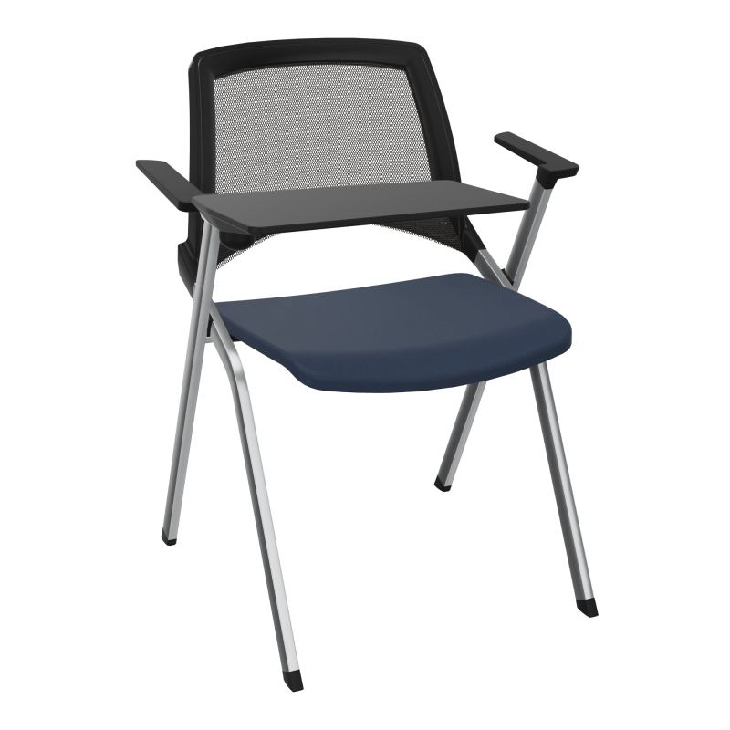 EMI CHAISE 4P FX DOS RESIL /ASS PIVOT TISSU AVEC ACCOUDOIRS+TABLETTE A DROITE UH CC SQ