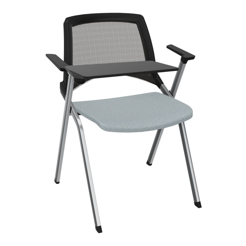 EMI CHAISE 4P FX DOS RESIL /ASS PIVOT TISSU AVEC ACCOUDOIRS+TABLETTE A DROITE KD SQ UH