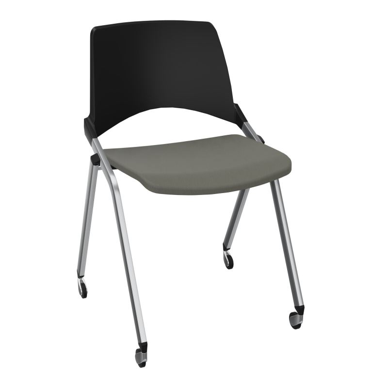 EMI CHAISE 4P RLT DOS POLYP / ASS PIVOT TISSU SANS ACCOUDOIRS SANS ACCROCHE PU CH SQ