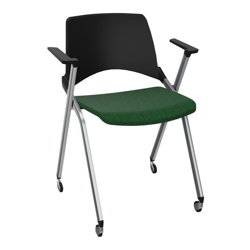 EMI CHAISE 4P RLT DOS POLYP /ASS PIVOT TISSU AVEC ACCOUDOIRS SANS ACCROCHE B2 SQ PU