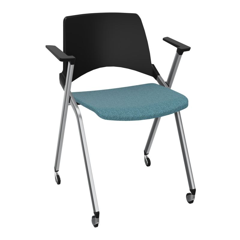 EMI CHAISE 4P RLT DOS POLYP /ASS PIVOT TISSU AVEC ACCOUDOIRS SANS ACCROCHE B4 SQ PU