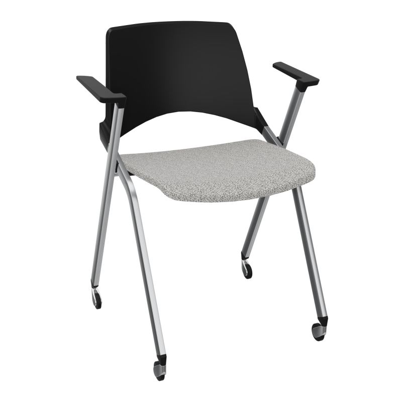 EMI CHAISE 4P RLT DOS POLYP /ASS PIVOT TISSU AVEC ACCOUDOIRS SANS ACCROCHE B5 SQ PU
