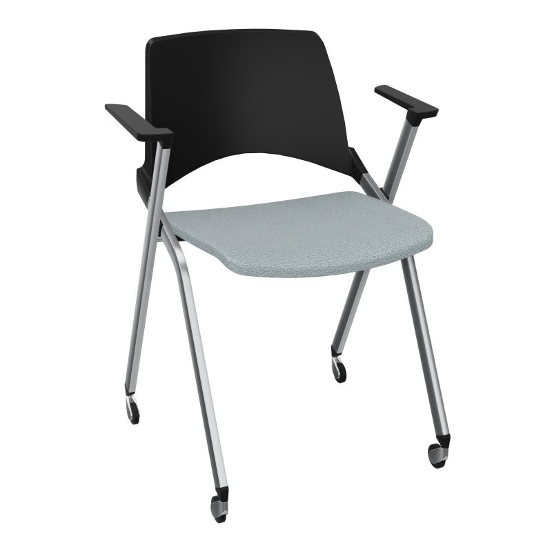 EMI CHAISE 4P RLT DOS POLYP /ASS PIVOT TISSU AVEC ACCOUDOIRS SANS ACCROCHE KD SQ PU
