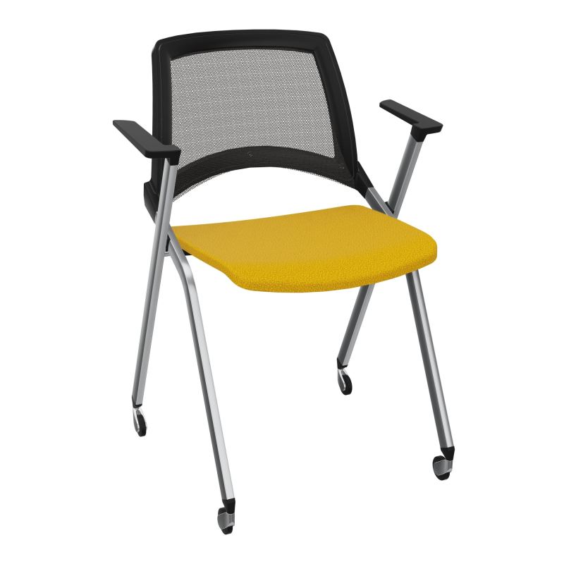 EMI CHAISE 4P RLT DOS RESIL /ASS PIVOT TISSU AVEC ACCOUDOIRS SANS ACCROCHE A5 SQ UH