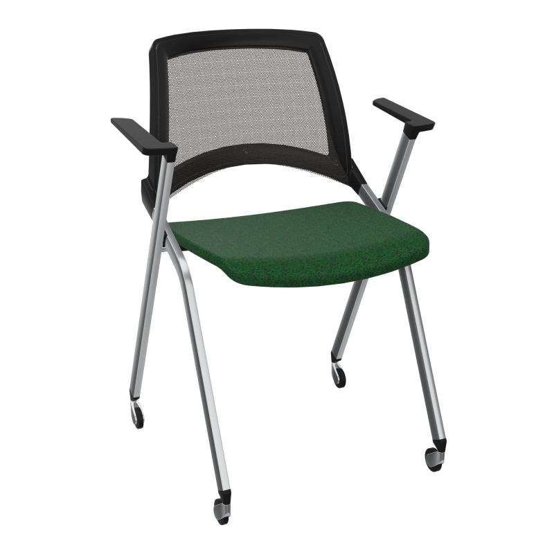 EMI CHAISE 4P RLT DOS RESIL /ASS PIVOT TISSU AVEC ACCOUDOIRS SANS ACCROCHE B2 SQ UH