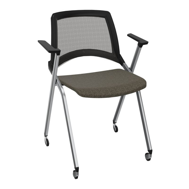 EMI CHAISE 4P RLT DOS RESIL /ASS PIVOT TISSU AVEC ACCOUDOIRS SANS ACCROCHE B7 SQ UH