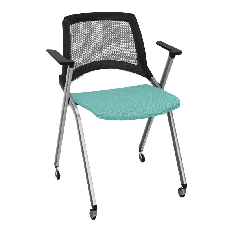 EMI CHAISE 4P RLT DOS RESIL / ASS PIVOT TISSU AVEC ACCOUDOIRS SANS ACCROCHE UH BG SQ