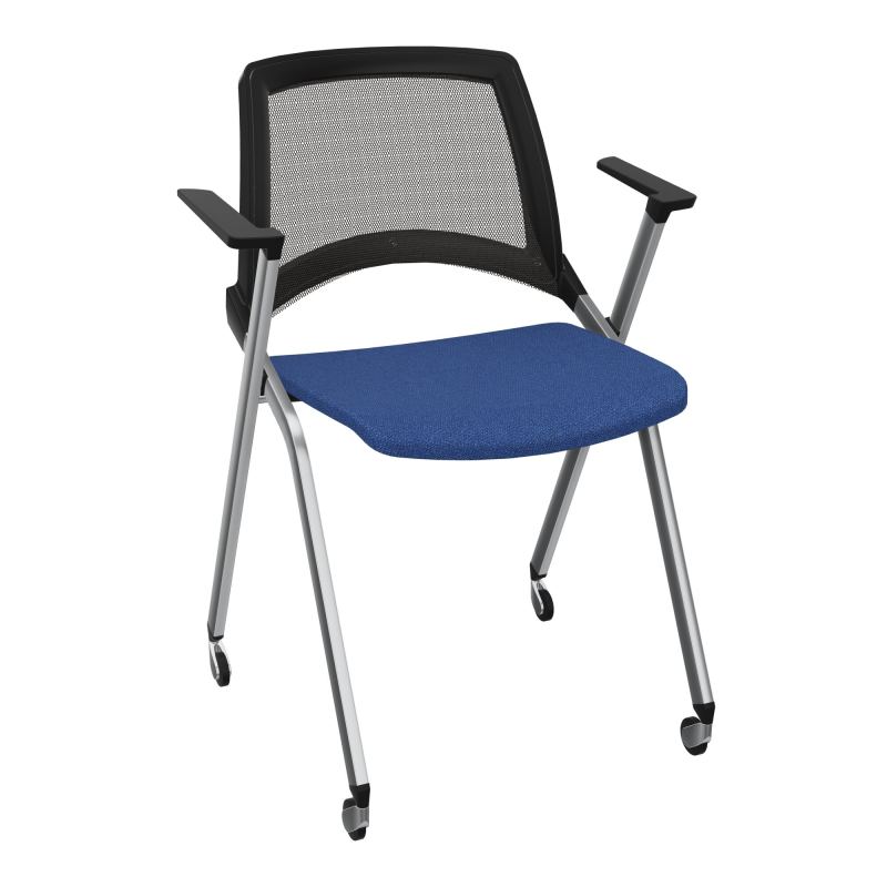 EMI CHAISE 4P RLT DOS RESIL / ASS PIVOT TISSU AVEC ACCOUDOIRS SANS ACCROCHE UH BH SQ
