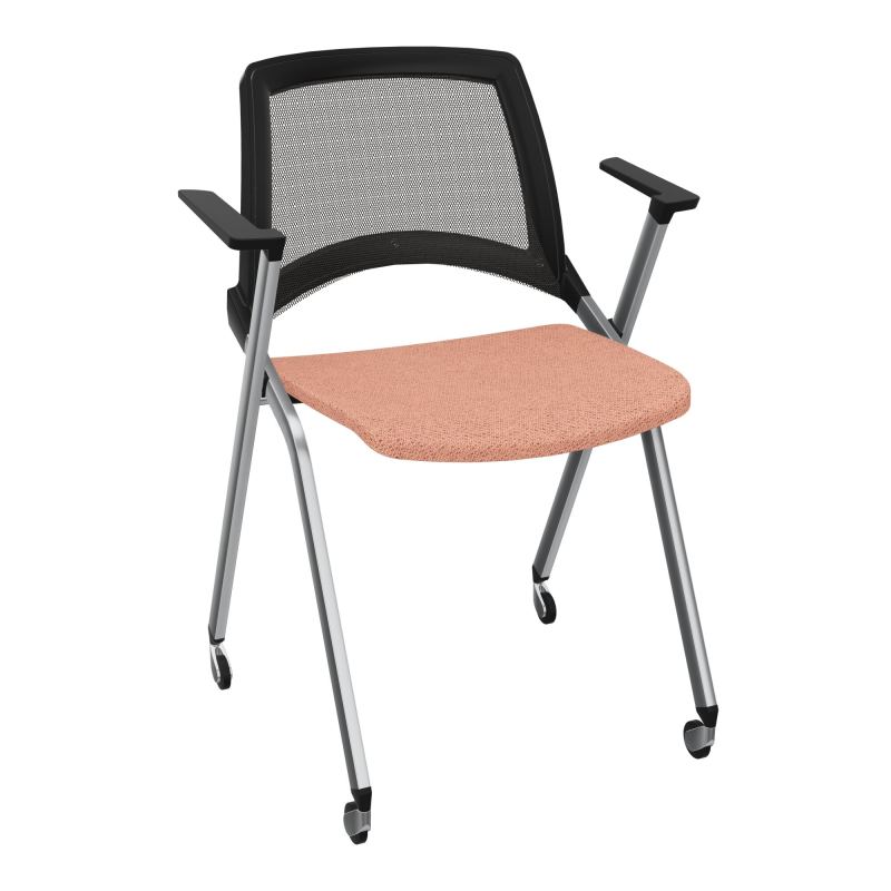 EMI CHAISE 4P RLT DOS RESIL / ASS PIVOT TISSU AVEC ACCOUDOIRS SANS ACCROCHE UH BL SQ