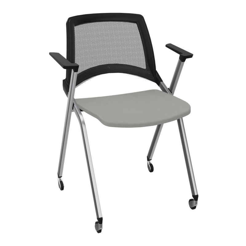 EMI CHAISE 4P RLT DOS RESIL / ASS PIVOT TISSU AVEC ACCOUDOIRS SANS ACCROCHE UH CA SQ