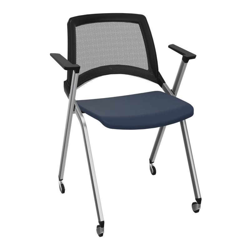 EMI CHAISE 4P RLT DOS RESIL / ASS PIVOT TISSU AVEC ACCOUDOIRS SANS ACCROCHE UH CC SQ