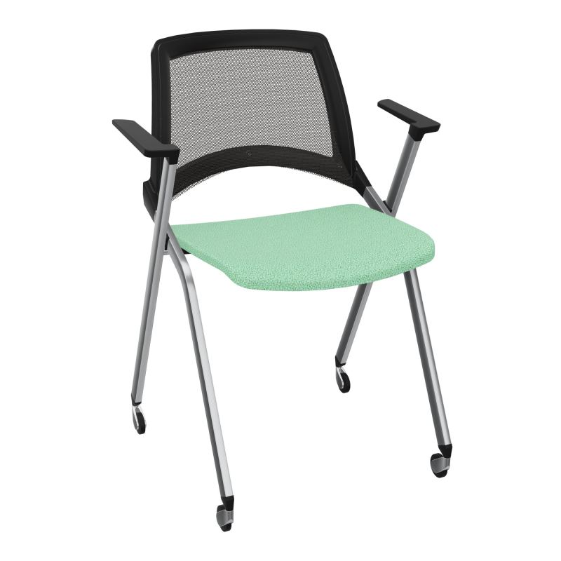 EMI CHAISE 4P RLT DOS RESIL / ASS PIVOT TISSU AVEC ACCOUDOIRS SANS ACCROCHE UH E4 SQ
