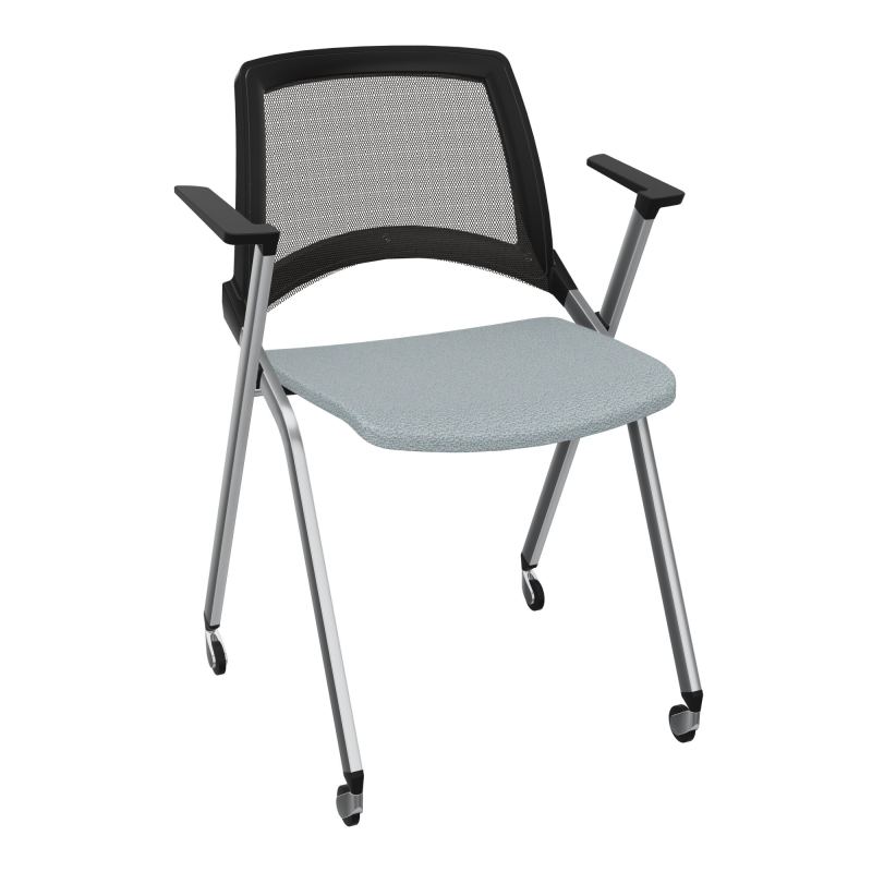 EMI CHAISE 4P RLT DOS RESIL /ASS PIVOT TISSU AVEC ACCOUDOIRS SANS ACCROCHE KD SQ UH