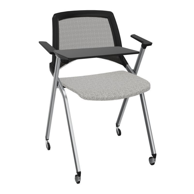 EMI CHAISE 4P RLT DOS RESIL /ASS PIVOT TISSU AVEC ACCOUDOIRS+TABLETTE A DROITE B5 SQ UH
