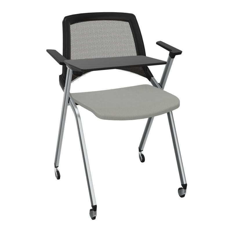 EMI CHAISE 4P RLT DOS RESIL / ASS PIVOT TISSU AVEC ACCOUDOIRS+TABLETTE A DROITE UH CA SQ