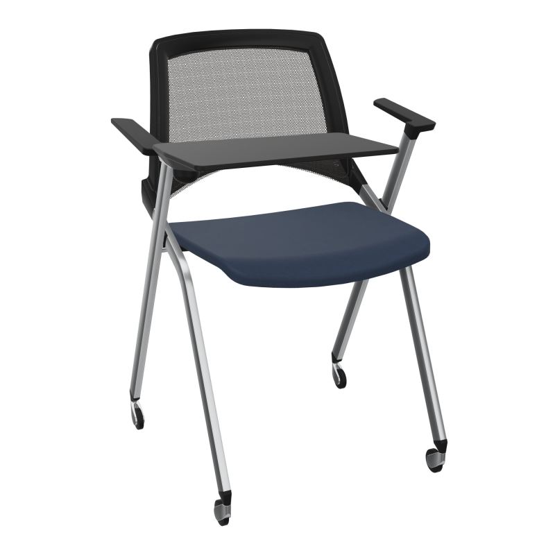 EMI CHAISE 4P RLT DOS RESIL / ASS PIVOT TISSU AVEC ACCOUDOIRS+TABLETTE A DROITE UH CC SQ