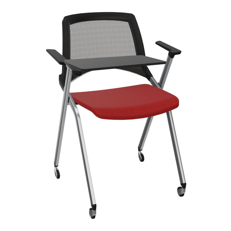 EMI CHAISE 4P RLT DOS RESIL / ASS PIVOT TISSU AVEC ACCOUDOIRS+TABLETTE A DROITE UH E6 SQ