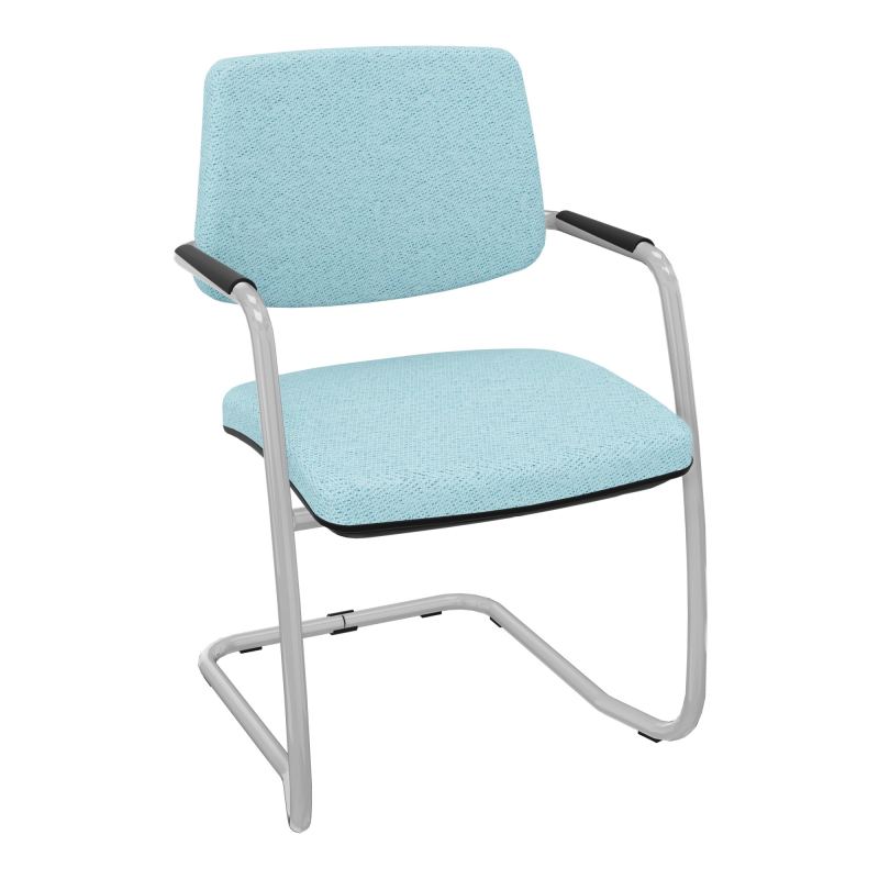 ISABEL LOT 2 CHAISES LUGE BAS DOSSIER TISSU BF SB