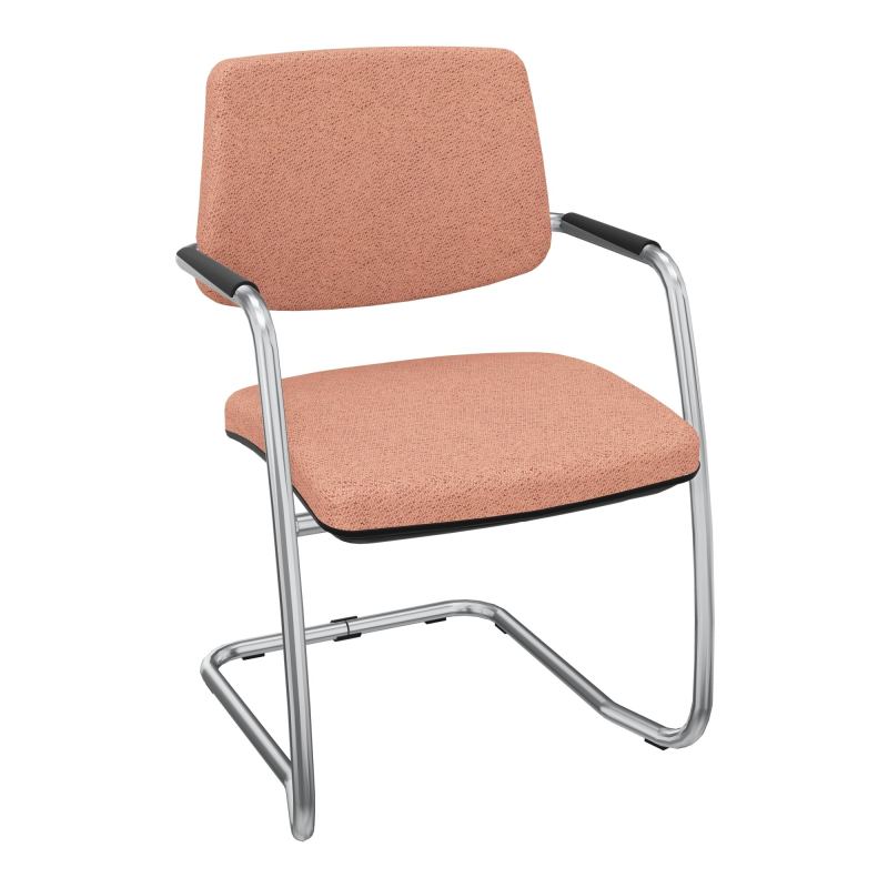 ISABEL LOT 2 CHAISES LUGE BAS DOSSIER TISSU BL SQ