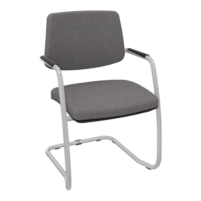 ISABEL LOT 2 CHAISES LUGE BAS DOSSIER TISSU BN SB
