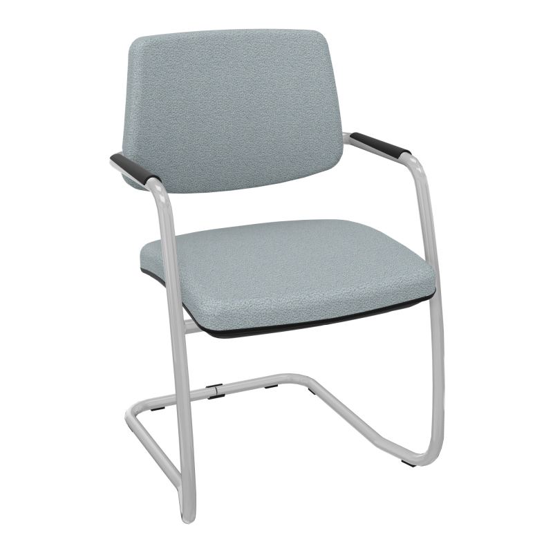 ISABEL LOT 2 CHAISES LUGE BAS DOSSIER TISSU KD SB