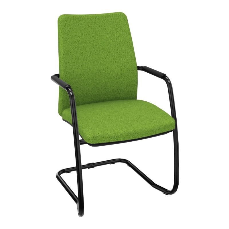 ISABEL LOT 2 CHAISES LUGE HAUT DOSSIER TISSU BK SG