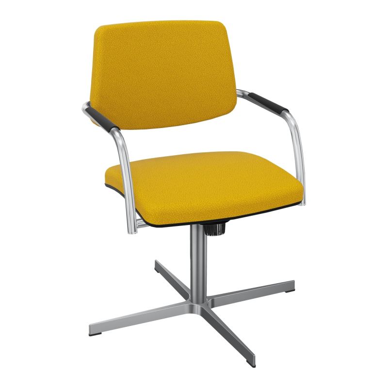 ISABEL SIEGE BD TISSU 4 BRANCHES RETOUR POINT FIXE MECANISME BASCULANT CENTRE A5 SQ