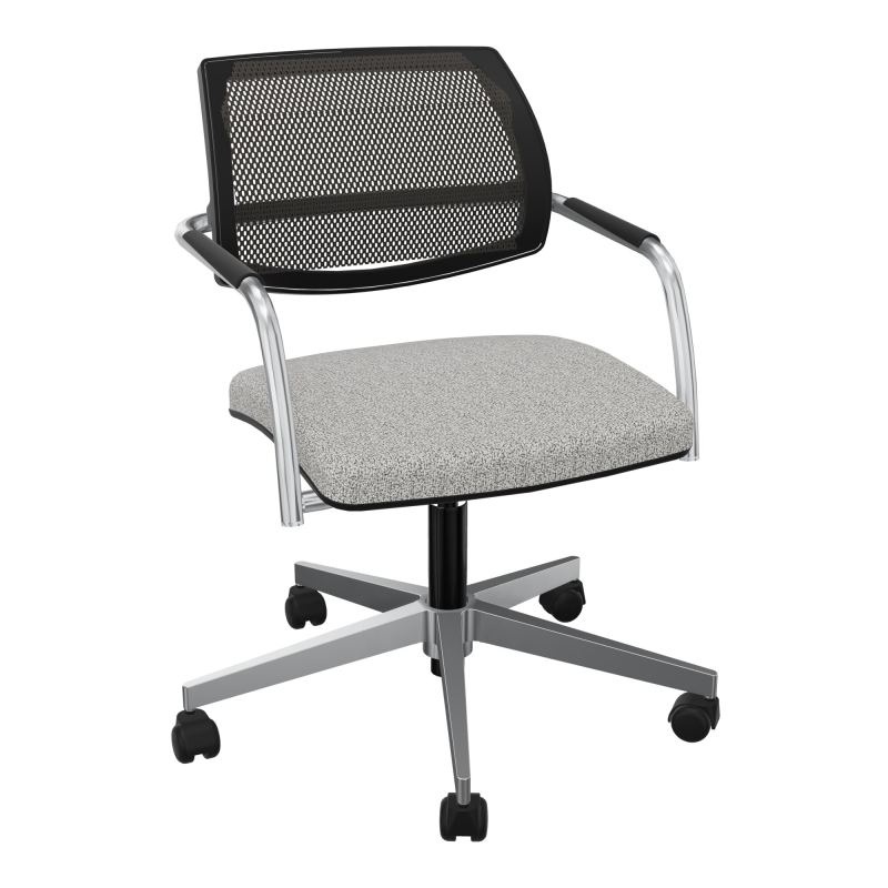 ISABEL SIEGE BD RESILLE 5 BRANCHES ROULETTES SOL SOUPLE SANS MECANISME ASS.TISSU