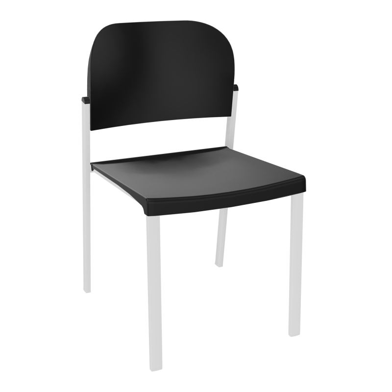 ROMY CHAISE 4P FIXES ASSISE/DOSSIER POLYPRO SANS ACCOUDOIRS  PU SP PU