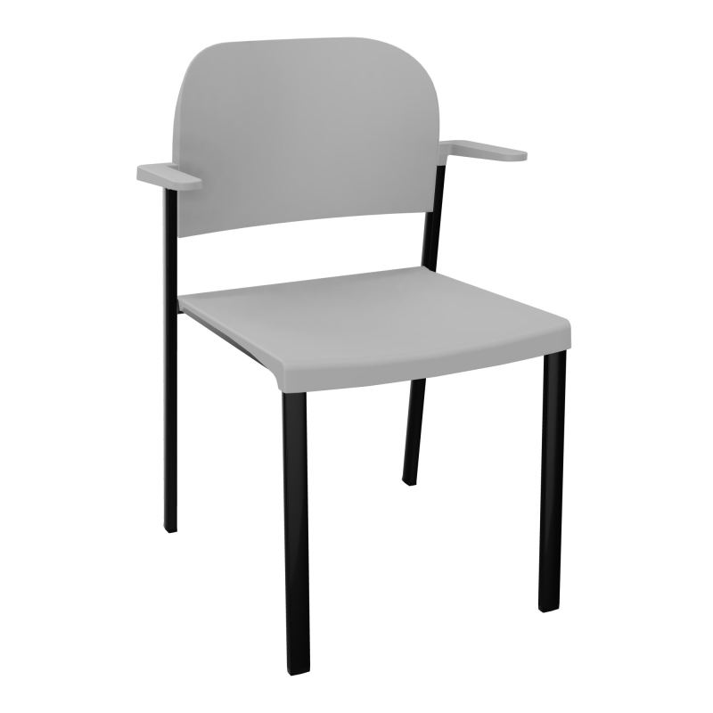 ROMY CHAISE 4P FIXES ASSISE/DOSSIER POLYPRO AVEC ACCOUDOIRS  PX SG PX