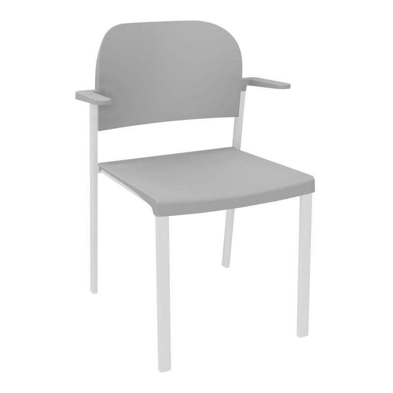ROMY CHAISE 4P FIXES ASSISE/DOSSIER POLYPRO AVEC ACCOUDOIRS  PX SP PX