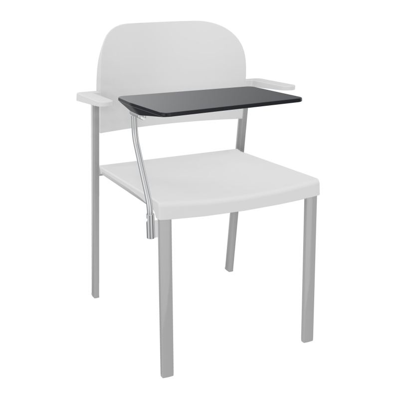 ROMY CHAISE 4P FIXES ASSISE/DOSSIER POLYPRO AVEC ACCOUDOIRS+TABLETTE NOIRE  PT SB PT