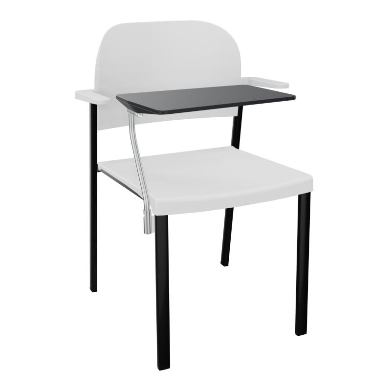 ROMY CHAISE 4P FIXES ASSISE/DOSSIER POLYPRO AVEC ACCOUDOIRS+TABLETTE NOIRE  PT SG PT