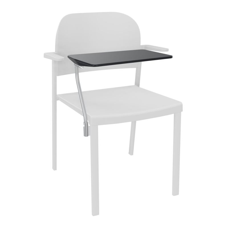 ROMY CHAISE 4P FIXES ASSISE/DOSSIER POLYPRO AVEC ACCOUDOIRS+TABLETTE NOIRE  PT SP PT