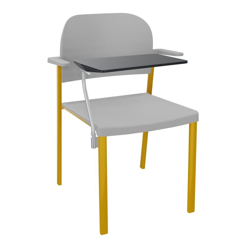 ROMY CHAISE 4P FIXES ASSISE/DOSSIER POLYPRO AVEC ACCOUDOIRS+TABLETTE NOIRE  PX SX PX