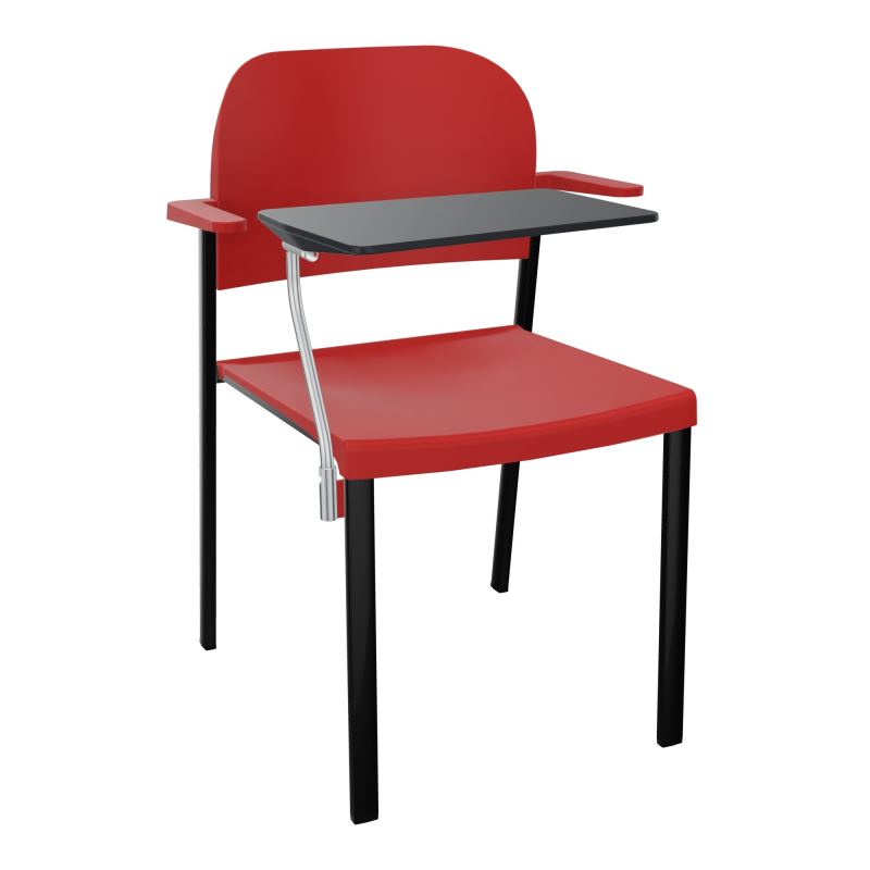 ROMY CHAISE 4P FIXES ASSISE/DOSSIER POLYPRO AVEC ACCOUDOIRS+TABLETTE NOIRE  PZ SG PZ