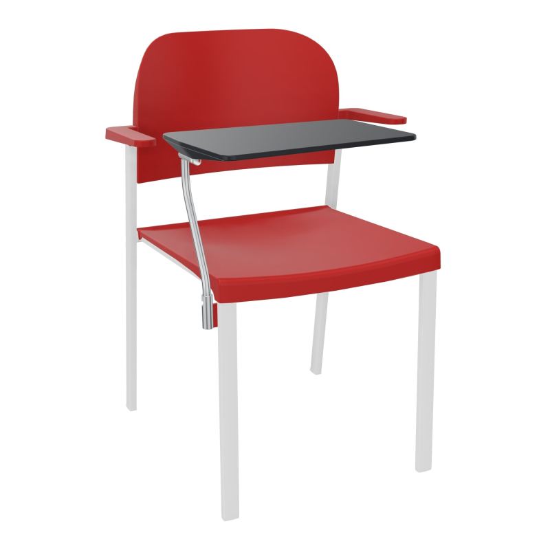 ROMY CHAISE 4P FIXES ASSISE/DOSSIER POLYPRO AVEC ACCOUDOIRS+TABLETTE NOIRE  PZ SP PZ