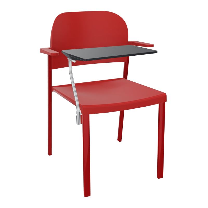 ROMY CHAISE 4P FIXES ASSISE/DOSSIER POLYPRO AVEC ACCOUDOIRS+TABLETTE NOIRE  PZ ZY PZ