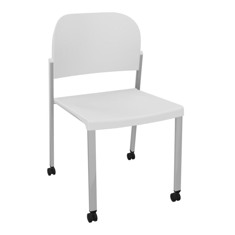 ROMY CHAISE 4P ROULT ASSISE/DOSSIER POLYPRO SANS ACCOUDOIRS  PT SB PT