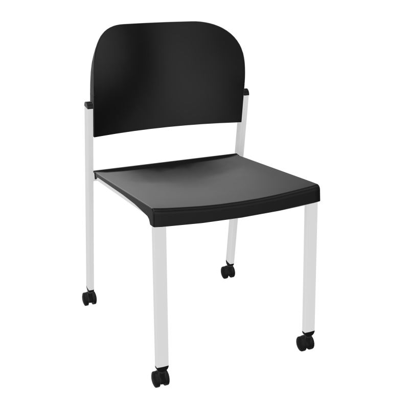 ROMY CHAISE 4P ROULT ASSISE/DOSSIER POLYPRO SANS ACCOUDOIRS  PU SP PU