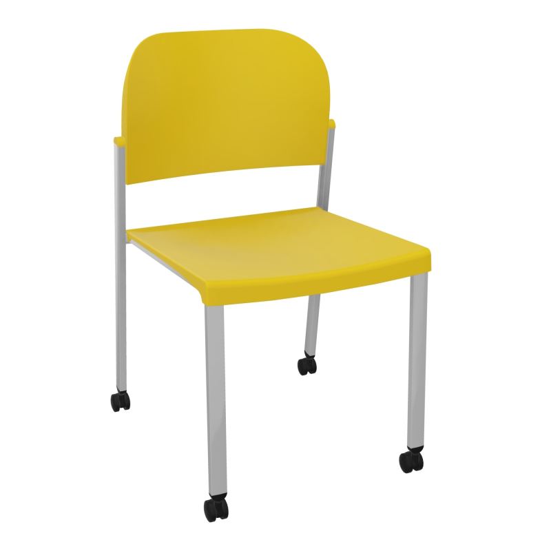 ROMY CHAISE 4P ROULT ASSISE/DOSSIER POLYPRO SANS ACCOUDOIRS  PW SB PW